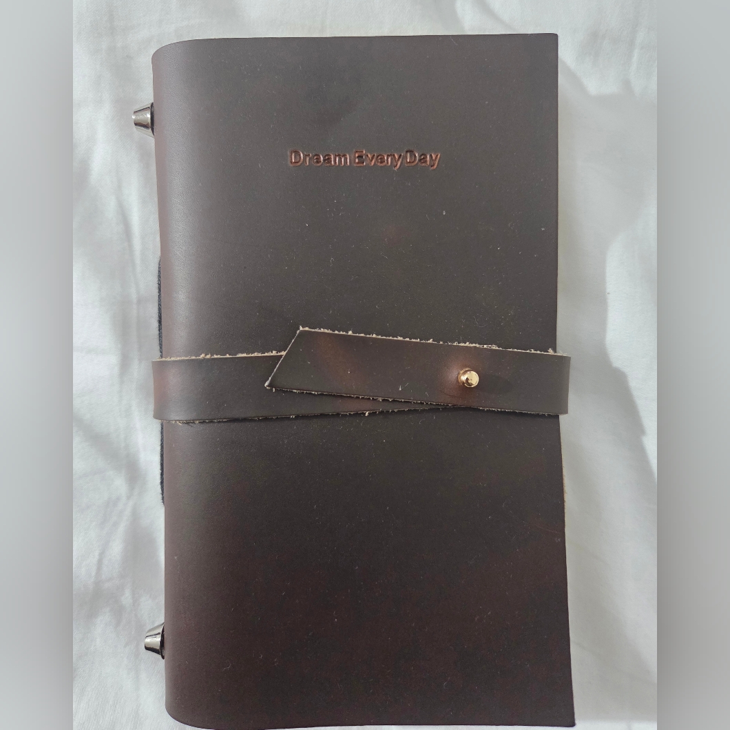 Brown Leather Travel Journal Brand New
